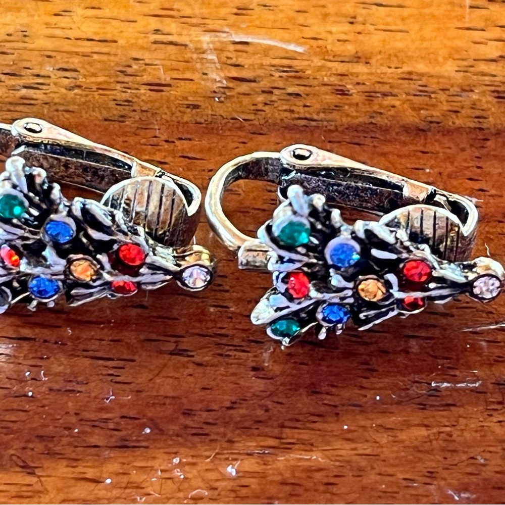 Festive Multicolor Clip-On Earrings